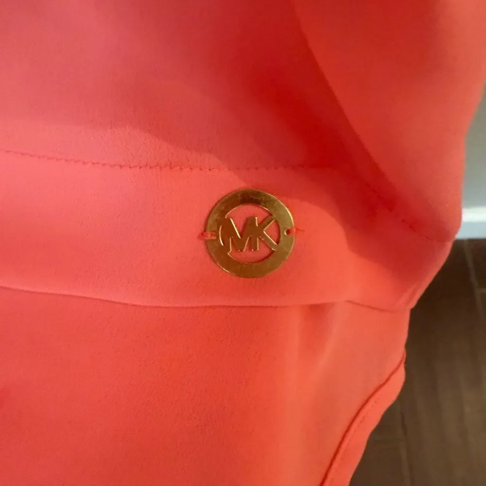 Michael Kors Coral Sleeveless Top, women’s small